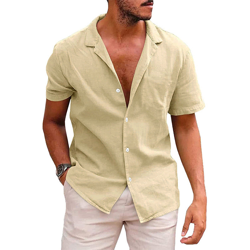 LEINENHEMD - SHORT, LOOSE, COLOR - SILKVALE