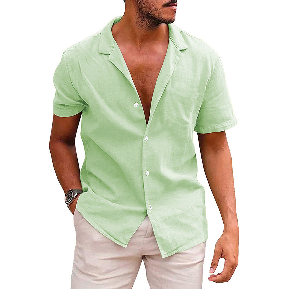 LEINENHEMD - SHORT, LOOSE, COLOR - SILKVALE