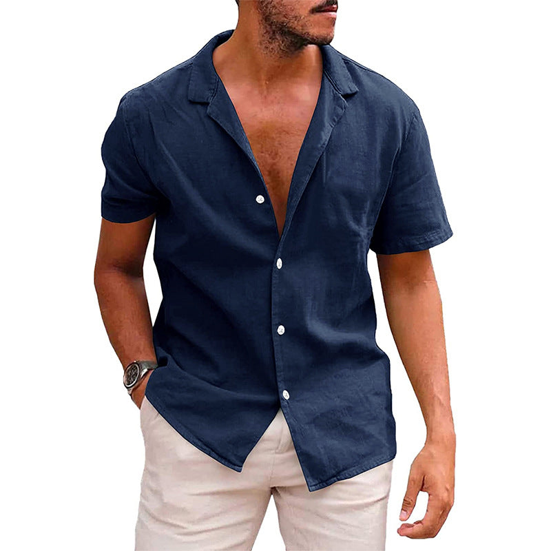 LEINENHEMD - SHORT, LOOSE, COLOR - SILKVALE